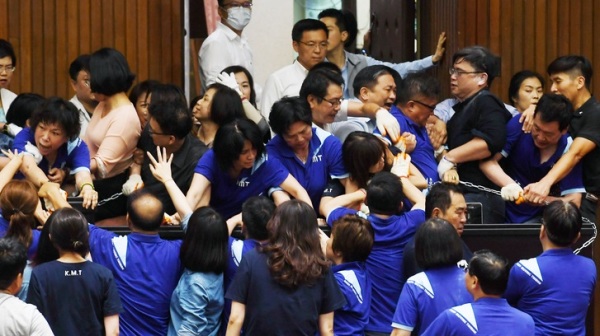 6月28日，国民党立法院党团为抗议陈菊出任监察院长，突袭占据立法院议场。有评论人士认为国民党打菊，恐怕是“选错战场又练错兵”