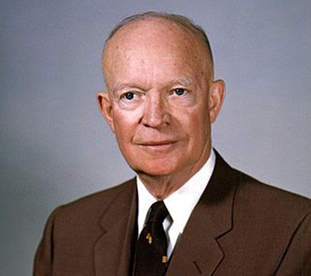 德怀特·D·艾森豪威爾，第34任美國總統。
