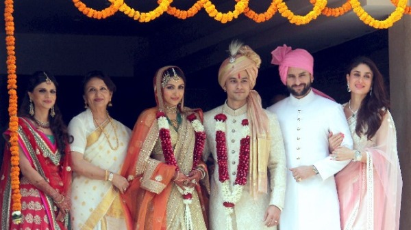 2015年1月25日， 印度电影明星Soha Ali Khan的婚礼