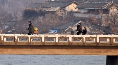 朝鮮貨車抵中國丹東傳下週兩國邊界開通(圖)