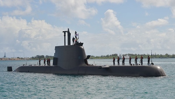 军事专家表示，国军主打潜舰国造，原因就在于潜舰凭借着先天隐匿可以发动奇袭之特性。图为韩国潜舰。