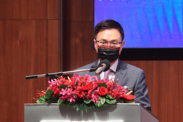 外贸协会董事长黄志芳4日下午出席在台北举办的“重组供应链：促进理念相近伙伴间之韧性论坛”。