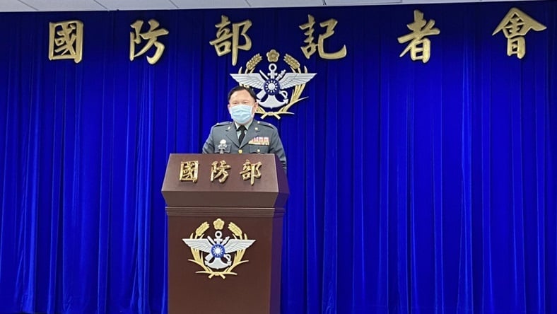 台湾国防部发言人史顺文（图片来源：中央社）