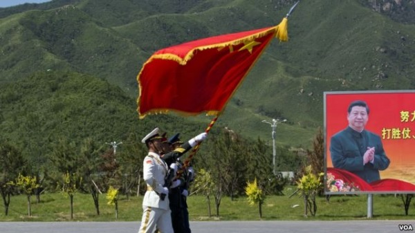 2015年9月，中共軍隊在進行閱兵演練。（圖片來源：維基百科）