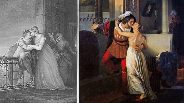 莎士比亞《羅密歐與茱麗葉》的畫作