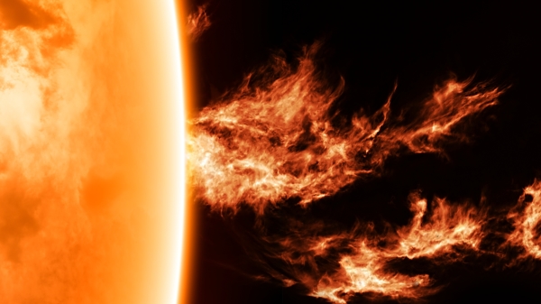 美国太空总署（NASA）台湾时间29日凌晨观测到X级太阳闪焰