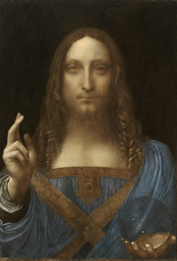 據信是達芬奇創作的畫作《救世主》