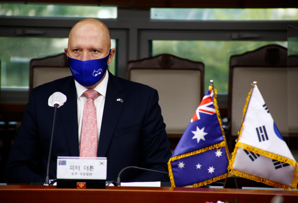 澳大利亚国防部长杜顿（图片来源：Jeon Heon-Kyun - Pool/Getty Images）