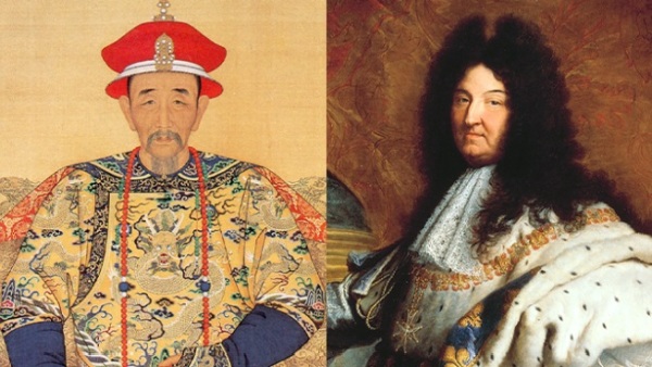 清朝的康熙皇帝与法国国王路易十四