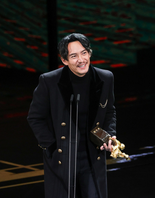 演員張震以「緝魂」奪得第58屆金馬獎最佳男主角