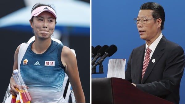 中國網球女名將彭帥指控遭到張高麗性侵之後失蹤了10天