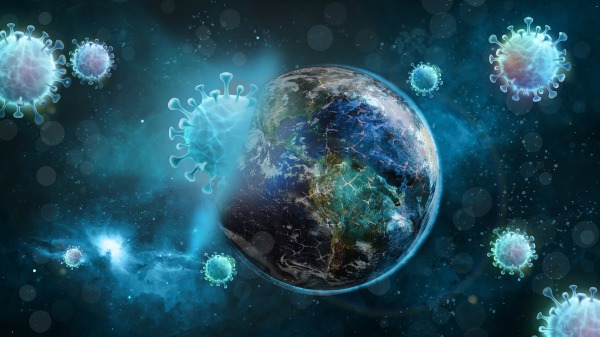 Covid-19 病毒 地球