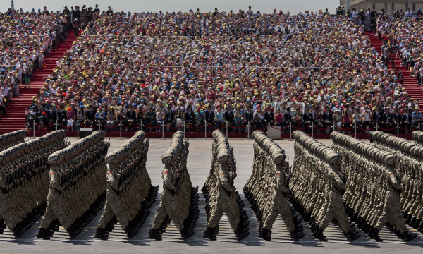 2015年9月3日，在北京舉行的閱兵式