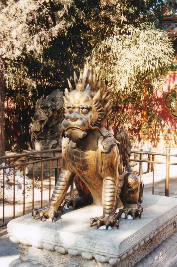 故宫獬豸座雕像