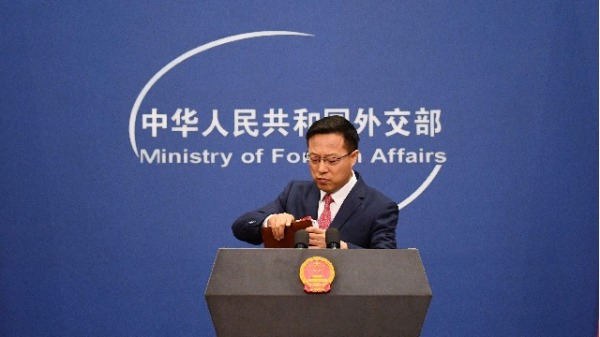中國外交部發言人趙立堅（圖片來源：GREG BAKER/AFP via Getty Images）
