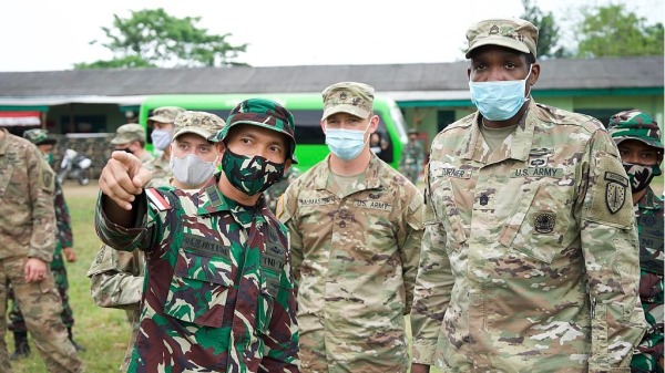 美國陸軍第五安全合作旅2020年9月與印尼陸軍合作