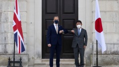 七國集團面對面开会主議俄羅斯和中國(圖)