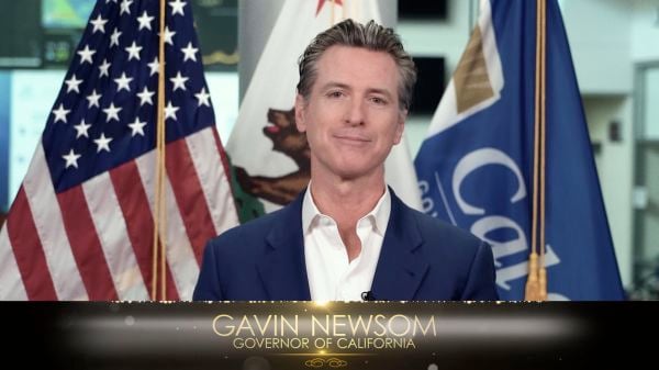 美国加州民主党籍州长加文・纽森（Gavin Newsom）。 