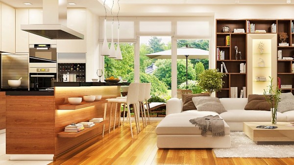 客廳的設計，必須注意到空間是否帶給人一種寬敞的感覺。