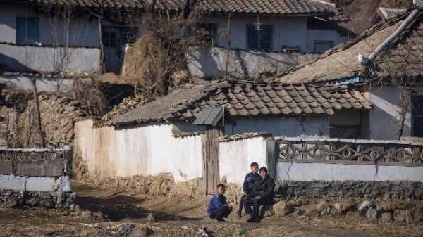 2018年11月30 日，位於朝鮮平壤和新義州之間的一個村莊。