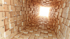 网购包裹收藏家18年网购总值上亿(图)