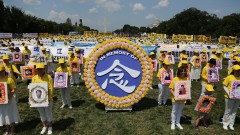 华府国家广场前捍卫信仰自由的心声(组图)