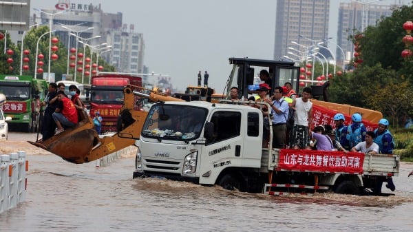 人為因素造成的水災 （圖片來源：Getty Images）