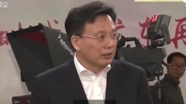 中共百年党庆落幕后，中宣部副部长傅华升任新华社总编辑。（图片来源：视频截图