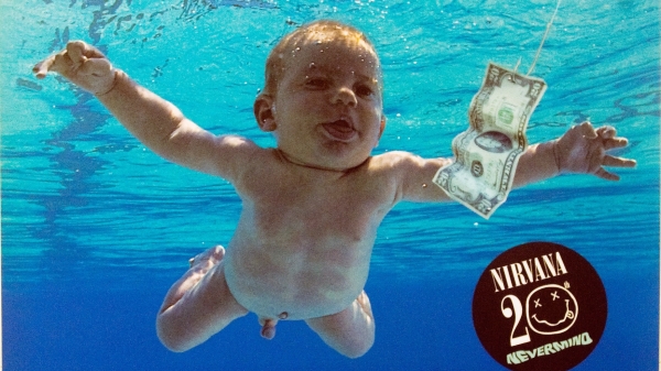 1990年代美國搖滾超脫樂團（Nirvana）經典專輯《Nevermind》封面上的小嬰兒