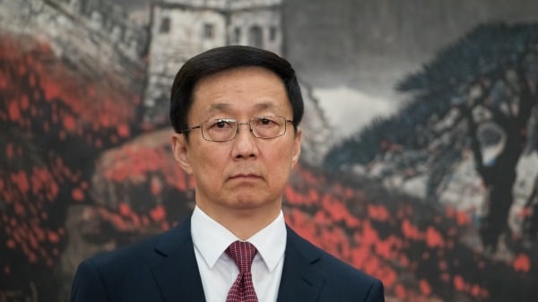 中共政治局常委韩正。（图片来源：Lintao Zhang/Getty Images）